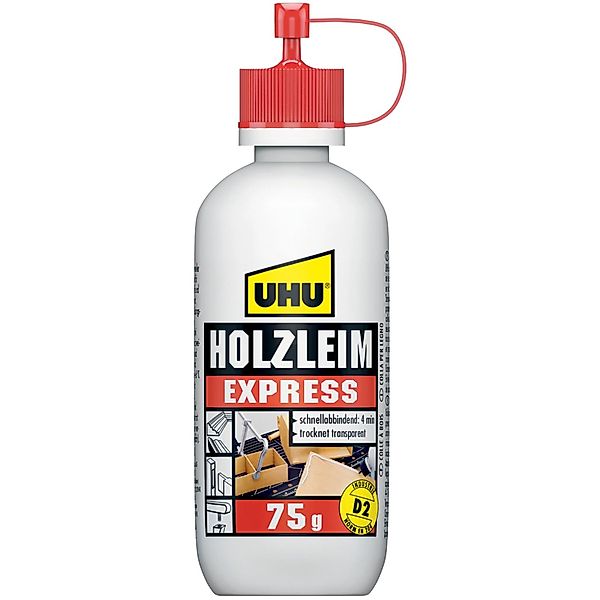 UHU Klebstoff UHU Holzleim Express Flasche ohne Lösungsmittel 75g günstig online kaufen