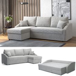 VitaliSpa® Ecksofa Ecksofa, Beige, 224 x günstig online kaufen