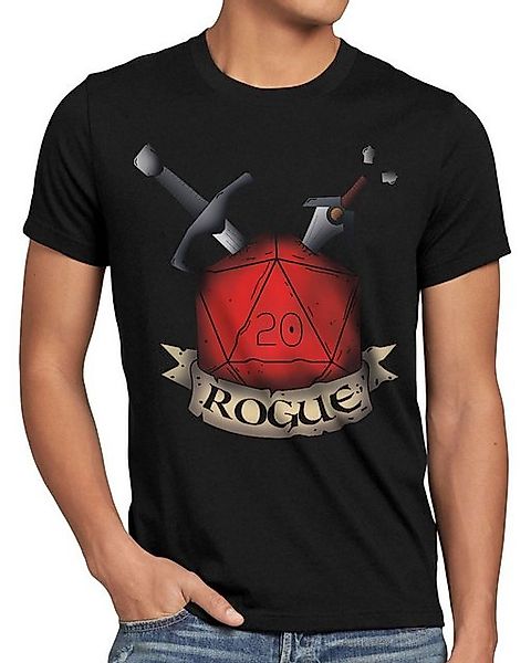 style3 T-Shirt Würfel Rogue dungeon and tabletop dragons d20 pen paper roll günstig online kaufen