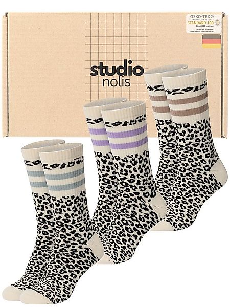 Studio Nolis Tennissocken All Leo Socken Crew Socks Baumwolle (Set, 3 Paar) günstig online kaufen