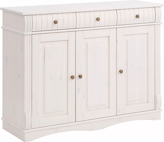 Home affaire Sideboard "Teresa", (Maße (B/T/H): 118/40/90 cm), Kommode, 3-t günstig online kaufen