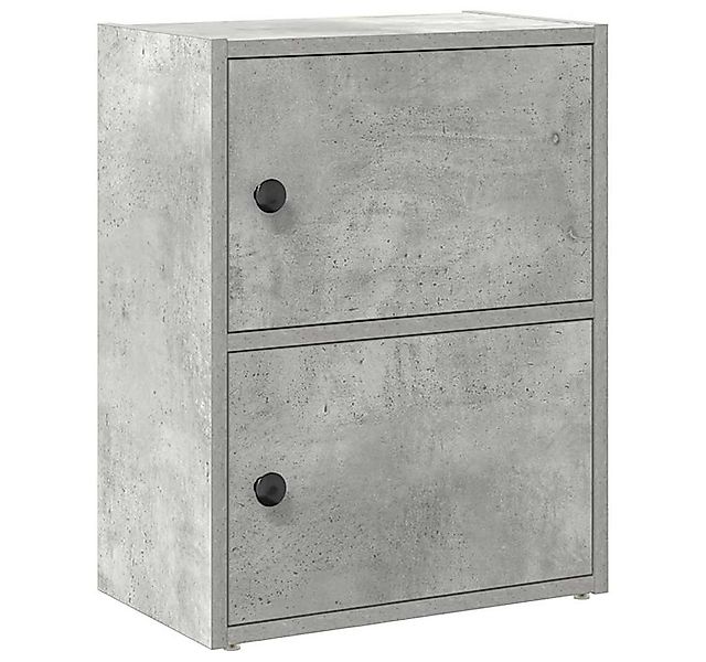 vidaXL Bücherregal Bücherregal Betongrau 40x24x52 cm Holzwerkstoff, 1-tlg. günstig online kaufen