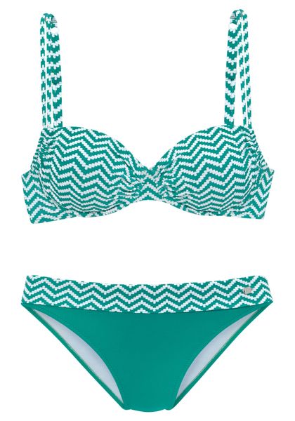 JETTE Bügel-Bikini im trendigen Zick-Zack-Design günstig online kaufen