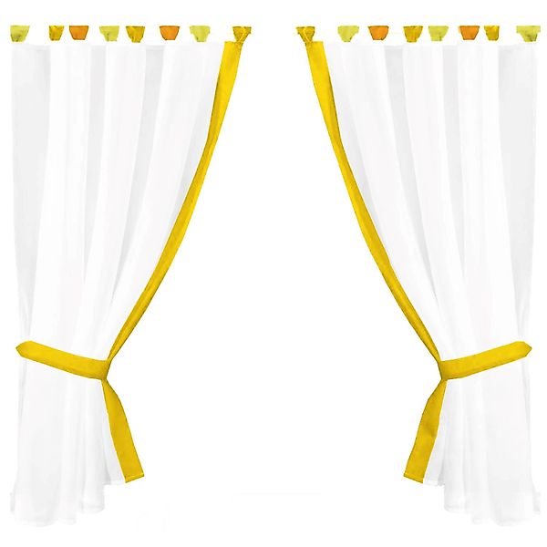 Arsvita Vorhang, Schlaufen, transparent, Gardinenset Schlaufenschal, günstig online kaufen