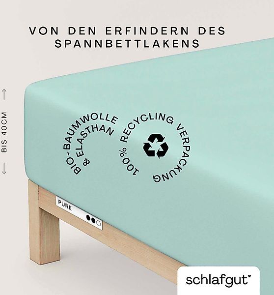 Schlafgut Spannbettlaken »PURE BOXSPRING in Gr. 90x200, 140x200 oder 180x20 günstig online kaufen