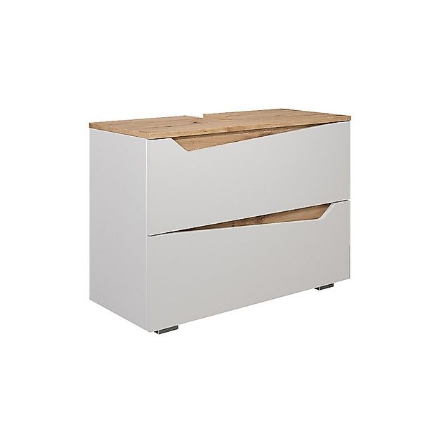 Vicco Waschbeckenunterschrank Marelle, Weiß/Artisan, 80 x 57.5 cm mit 2 Sch günstig online kaufen