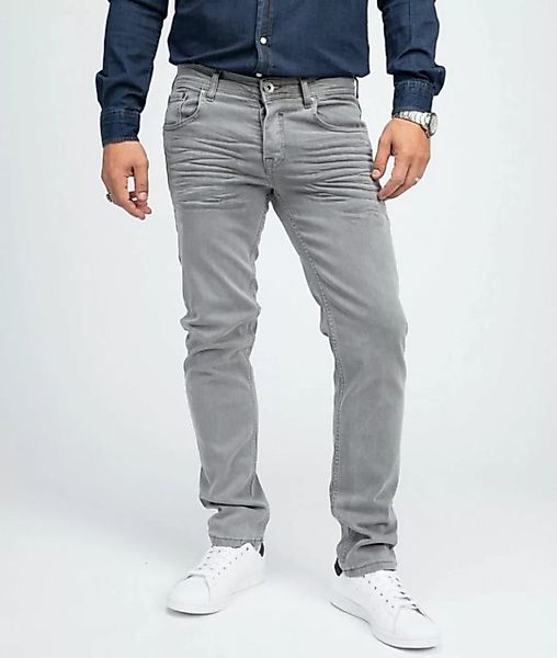 Rock Creek Regular-fit-Jeans Herren Jeans Regular Fit Grau RC-2097 günstig online kaufen