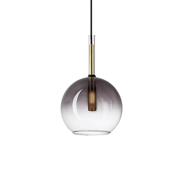 Ideal Lux Hängeleuchte Empire Sfera, Glas klar/rauchgrau günstig online kaufen