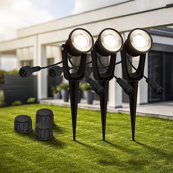 Briloner Leuchten LED Gartenstrahler »LILLIS«, 3er-Set günstig online kaufen
