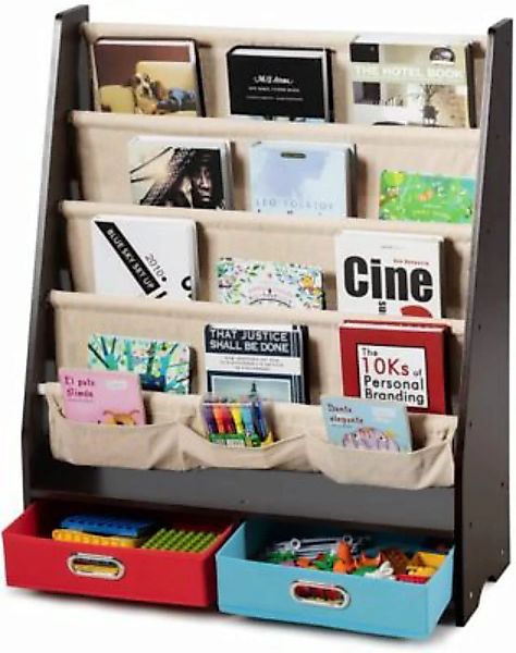 COSTWAY® Bücherregal Kinderzimmer braun günstig online kaufen
