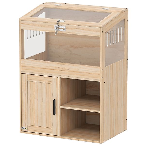 PawHut Hamsterkäfig mit Stauraum Hamsterhaus mit Sichtbaren Acrylpaneele Ve günstig online kaufen