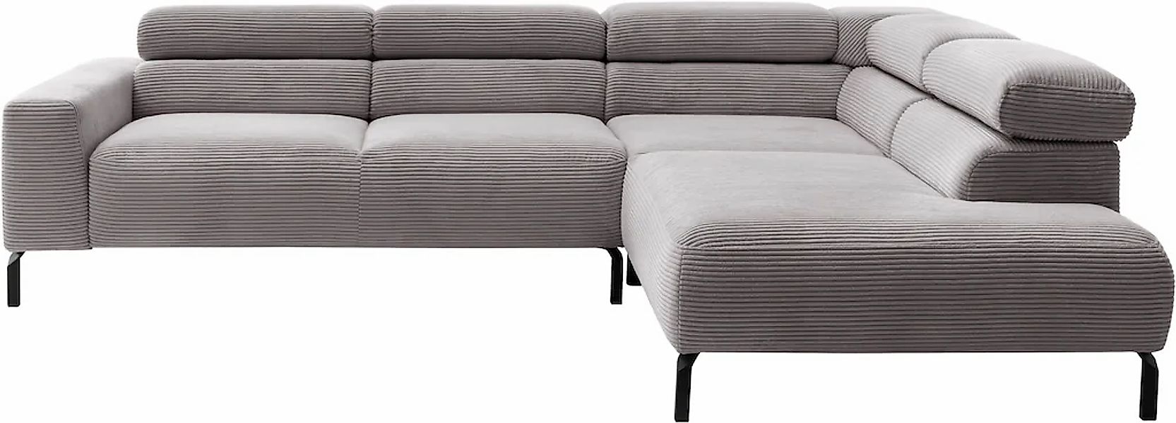 PLACES OF STYLE Ecksofa "Antonelli, L-Form, inkl. Kopfteilverstellung, Brei günstig online kaufen