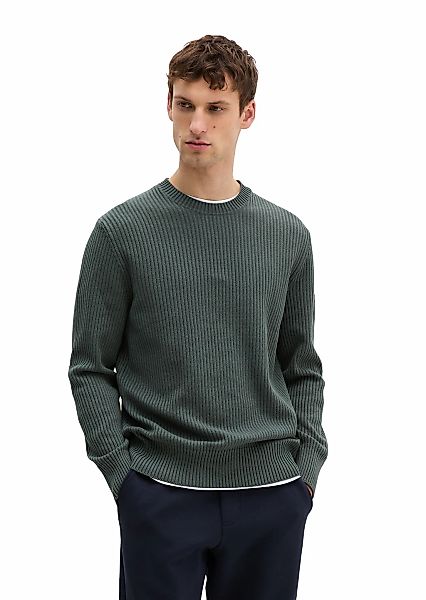 Marc OPolo Rundhalspullover "aus reiner Bio-Baumwolle" günstig online kaufen