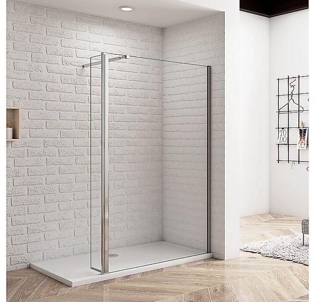 duschspa Duschwand 8mm ESG Duschtrennwand Walk in Dusche Duschwand mit Flip günstig online kaufen