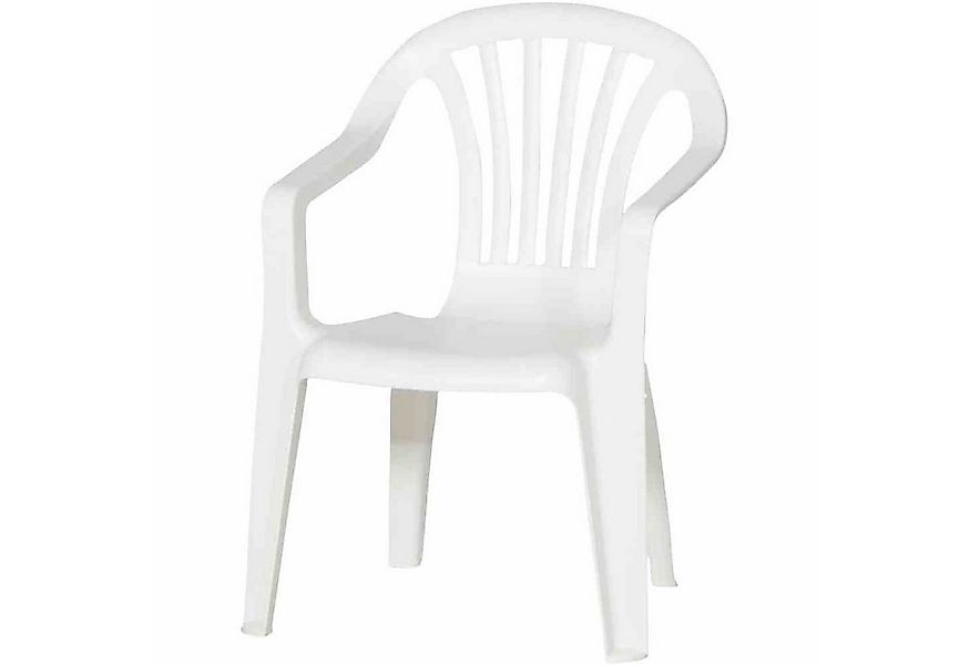 Ipae-Progarden Kinderstuhl Kinderstuhl, weiß Vollkunststoff, Monoblock, sta günstig online kaufen