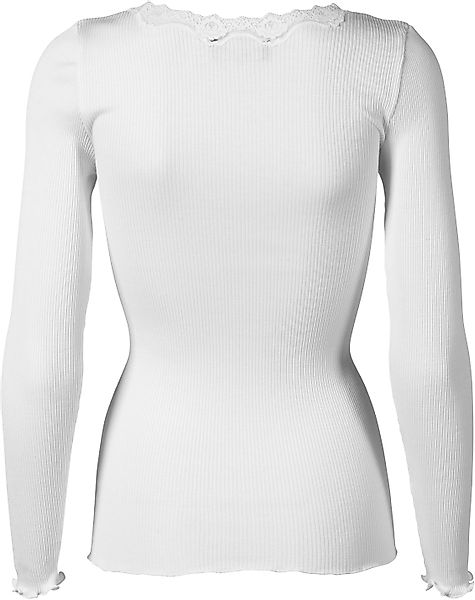 rosemunde Langarmshirt "Babette Silk Blouse" Langarm, mit Spitze, feminin, günstig online kaufen