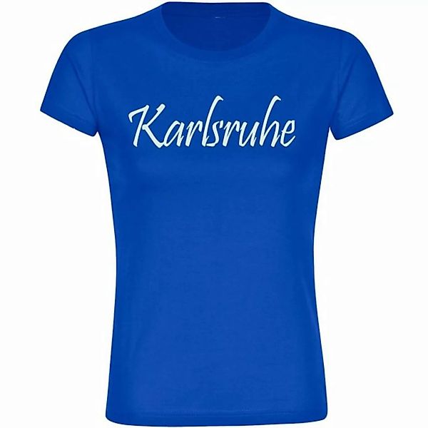 multifanshop T-Shirt Damen Karlsruhe - Schriftzug - Frauen günstig online kaufen
