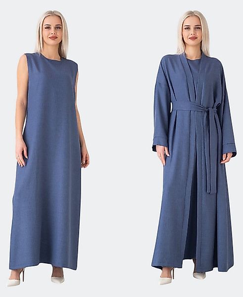 fashionshowcase Unterkleid Damen Set mit Kimono – elegant, lang, Modest Fas günstig online kaufen