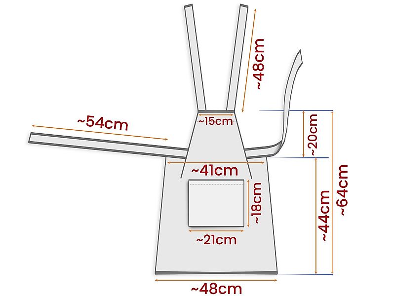 Amilian Kochschürze - Kinderschürze mit Tasche - Schürze zum Kochen, Malen, günstig online kaufen