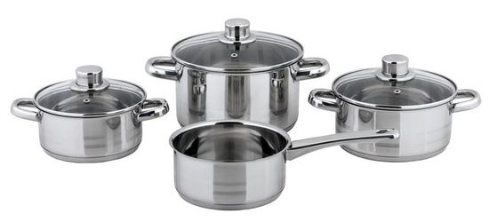 CS Koch-Systeme Topf-Set »BELM«, Edelstahl, (Set, 7 tlg., je 1 Kochtopf 16/ günstig online kaufen