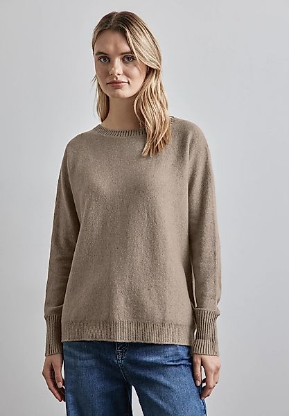 STREET ONE Strickpullover mit U-Boot-Ausschnitt günstig online kaufen