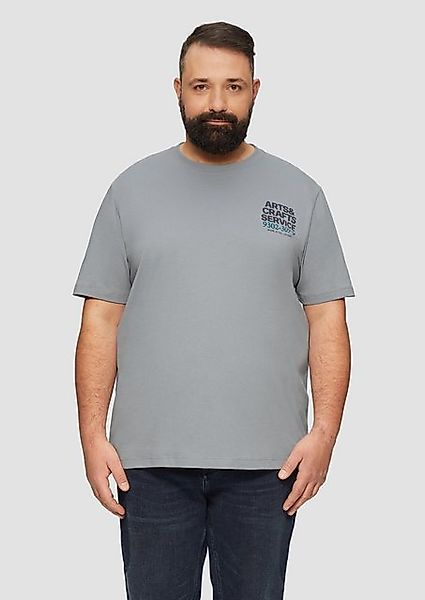 s.Oliver Kurzarmshirt T-Shirt mit Crew Neck und Frontprint Artwork günstig online kaufen