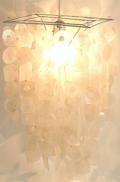 Guru-Shop Deckenleuchten Deckenlampe, Muschelleuchte aus hunderten.., günstig online kaufen