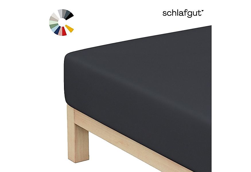 Schlafgut Spannbettlaken Basic Cotton Bettlaken, 160 g/m², 100% Baumwolle, günstig online kaufen