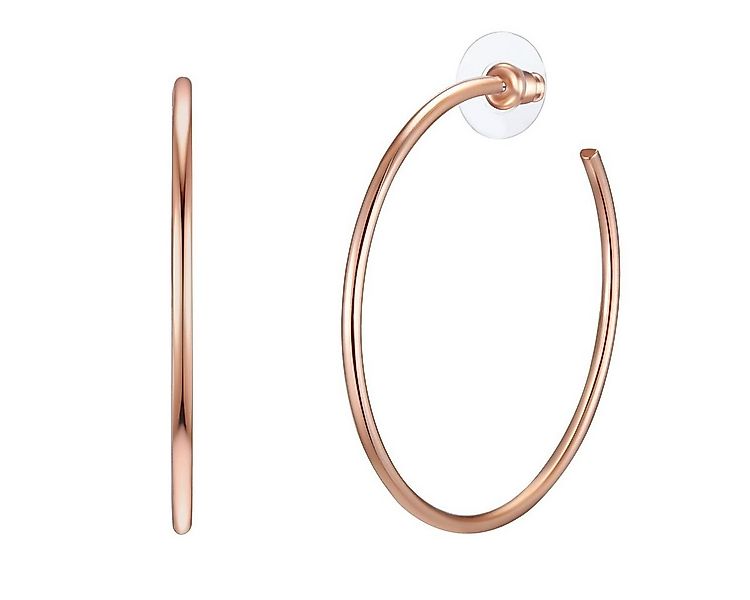 Lulu & Jane Paar Creolen roségold günstig online kaufen