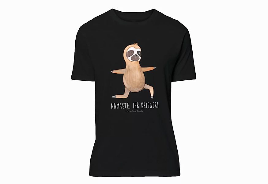 Mr. & Mrs. Panda T-Shirt Faultier Yoga - Schwarz - Geschenk, Faultier Gesch günstig online kaufen