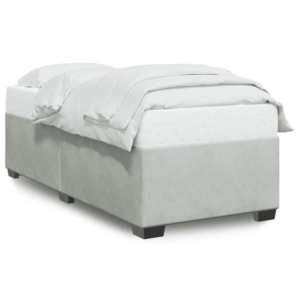 vidaXL Bett Bettgestell ohne Matratze Hellgrau günstig online kaufen