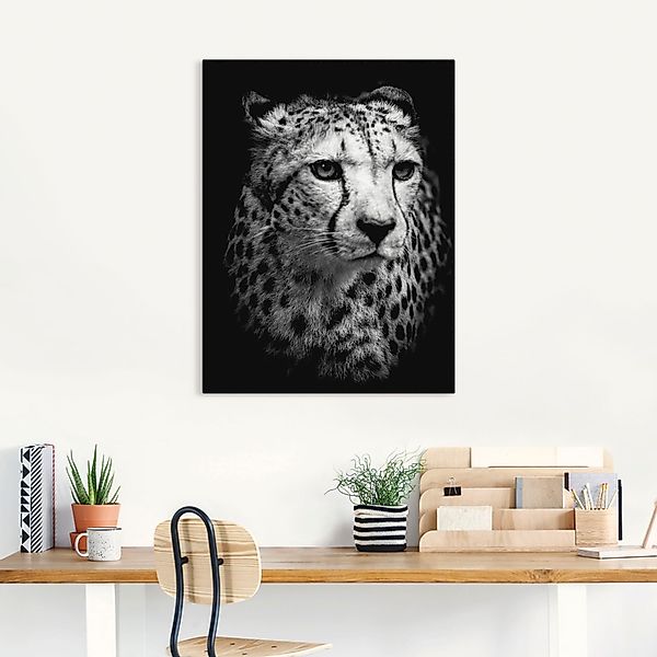 Artland Wandbild "Der Gepard", Wildtiere, (1 St.), als Alubild, Outdoorbild günstig online kaufen