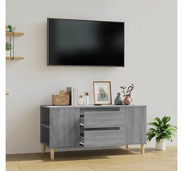 furnicato TV-Schrank Grau Sonoma 102x44,5x50 cm Holzwerkstoff günstig online kaufen
