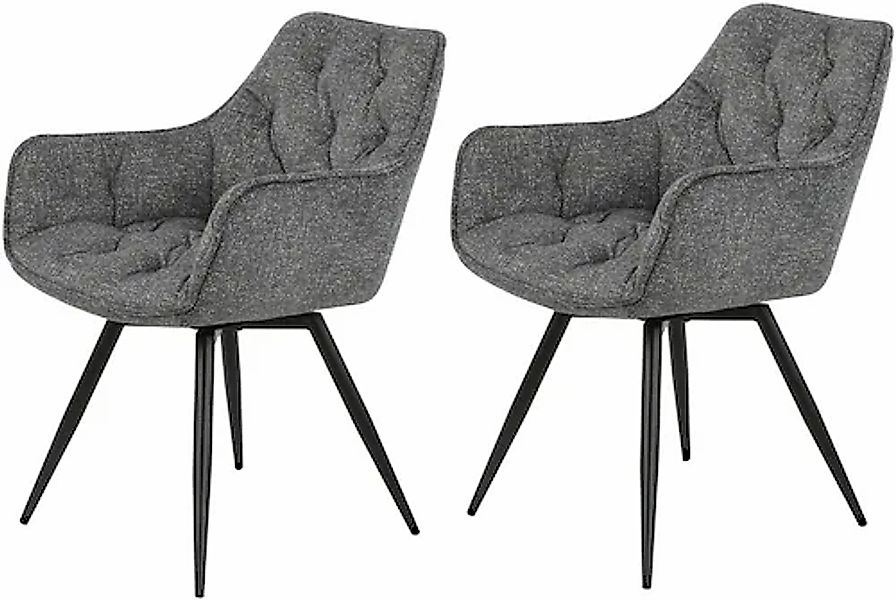 HELA Esszimmerstuhl »Mara«, (Set), 2 St., Webstoff, Drehstuhl, Teddy Bezug, günstig online kaufen