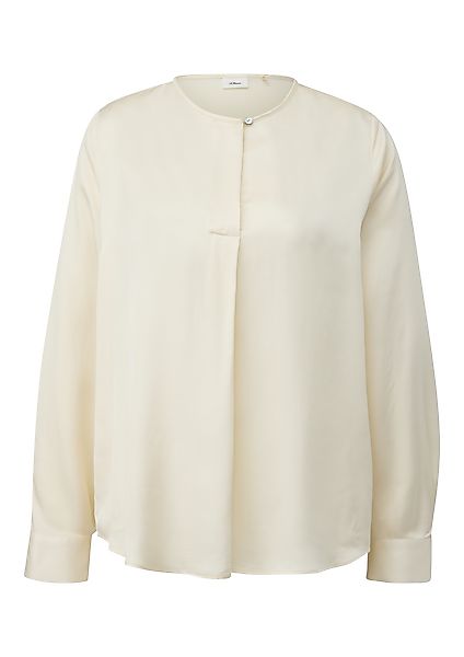 s.Oliver BLACK LABEL Satinbluse mit Manschette günstig online kaufen