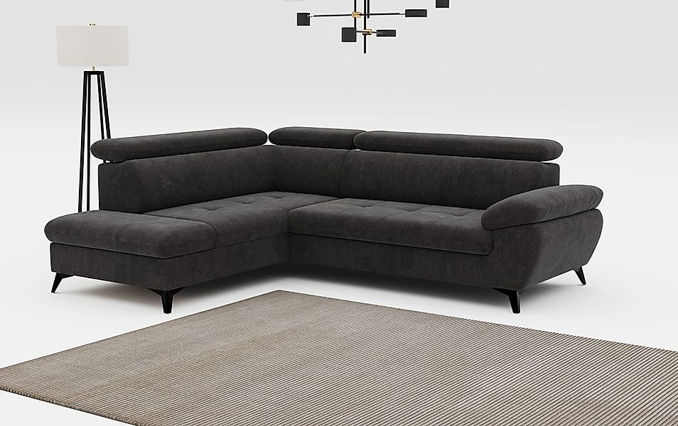 COTTA Ecksofa "Hudson L-Form", mit Kopfteilverstellung, wahlweise mit Bettf günstig online kaufen