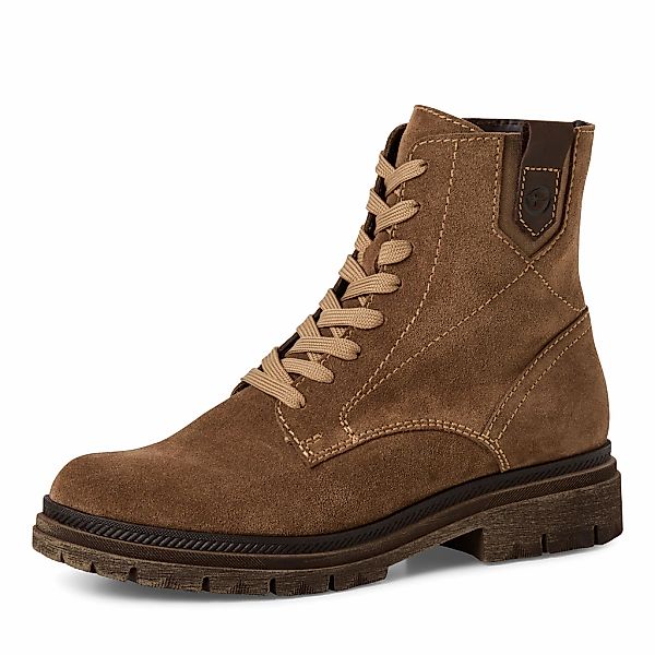 Tamaris Schnürstiefelette, Blockabsatz, Schnürboots mit modischen Ziernähte günstig online kaufen