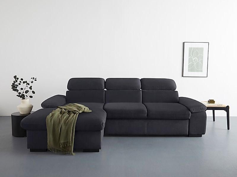 COTTA Ecksofa »Lola L-Form mit Kopfteilfunktion & Hocker«, (Set, mit Hocker günstig online kaufen