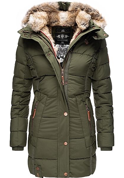 Marikoo Wintermantel "Lieblings Jacke", stylischer Winter Steppmantel m. Ku günstig online kaufen