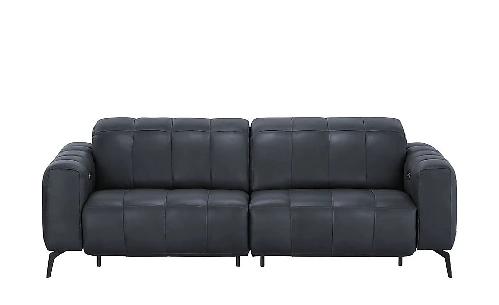 Natuzzi Editions Ledersofa mit Kopfteilverstellung Portento ¦ blau ¦ Maße ( günstig online kaufen