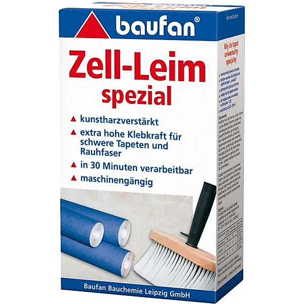 baufan® Klebstoff Tapeten-Zell-Leim Spezial Tapetenkleister Tapetenleim, günstig online kaufen