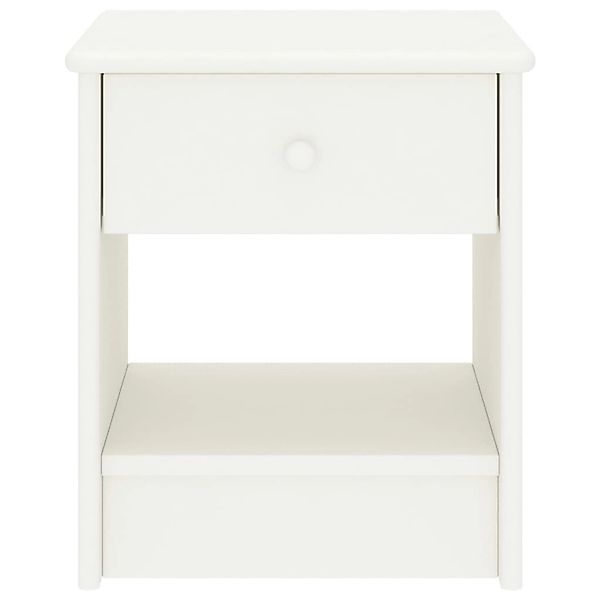 vidaXL Nachttisch Weiß 35x30x40 cm Kiefer Massivholz günstig online kaufen