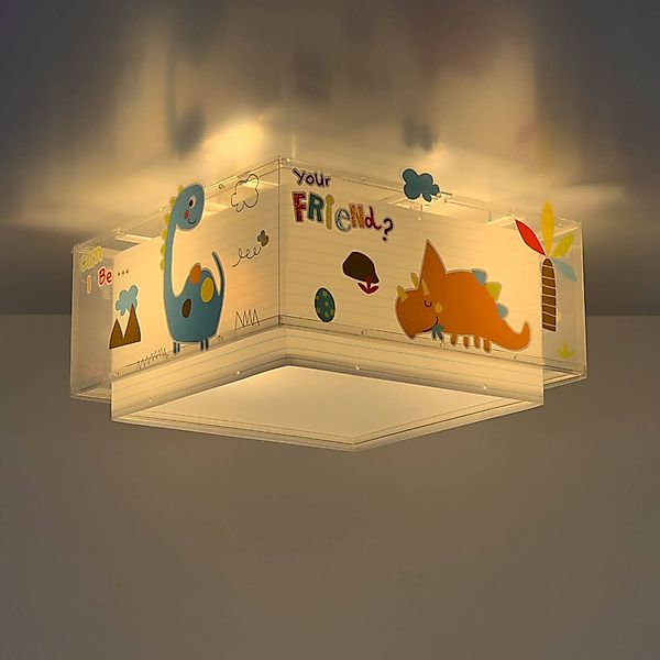 Dalber Dinos Kinder-Deckenlampe mit Dinosauriern günstig online kaufen