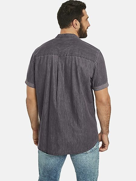 Jan Vanderstorm Kurzarmhemd LUZZA im Jeans-Look günstig online kaufen