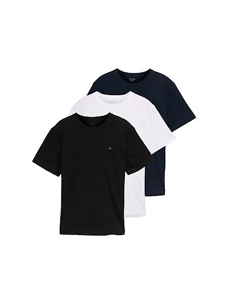 TOM TAILOR T-Shirt Basic T-Shirts im 3er-Pack (im Dreierpack) günstig online kaufen