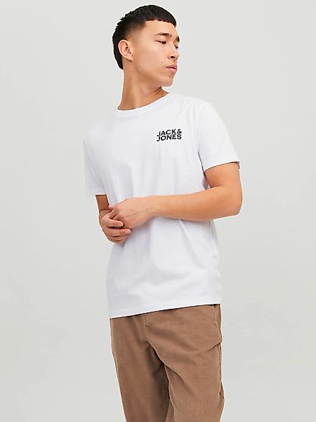 Jack & Jones Rundhalsshirt "JJECORP mit Logo-Print und klassischem Rundhals günstig online kaufen