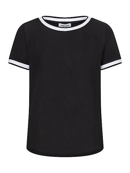 MORE&MORE T-Shirt Blusenshirt mit Kontrastabschlüssen günstig online kaufen