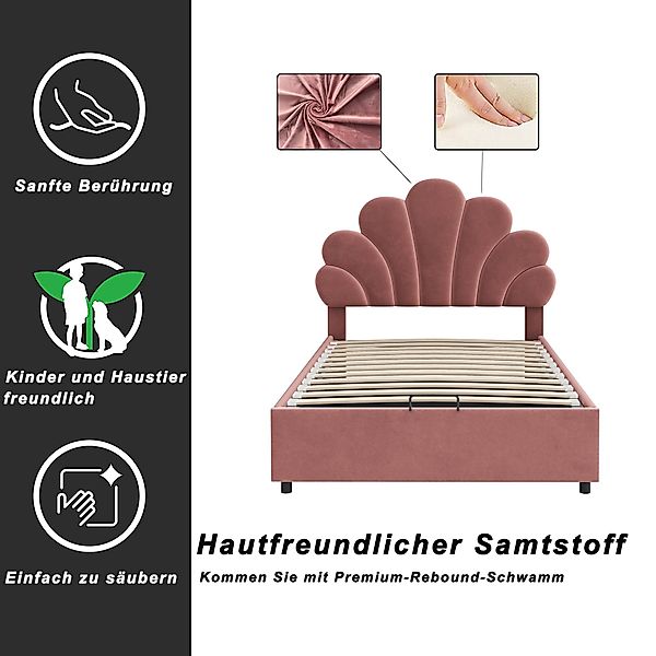 OKWISH Bett Polsterbett Kinderbett Gästebett Einzelbett günstig online kaufen