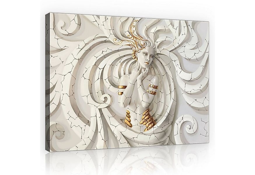 Wallarena Leinwandbild Frau Abstrakt Modern XXL Wandbilder Wanddeko Bilder günstig online kaufen