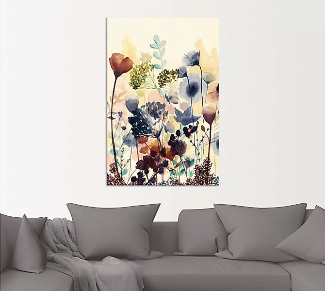 Artland Wandbild »Sonnengetrocknete Blüten I«, Blumenwiese, (1 St.) günstig online kaufen